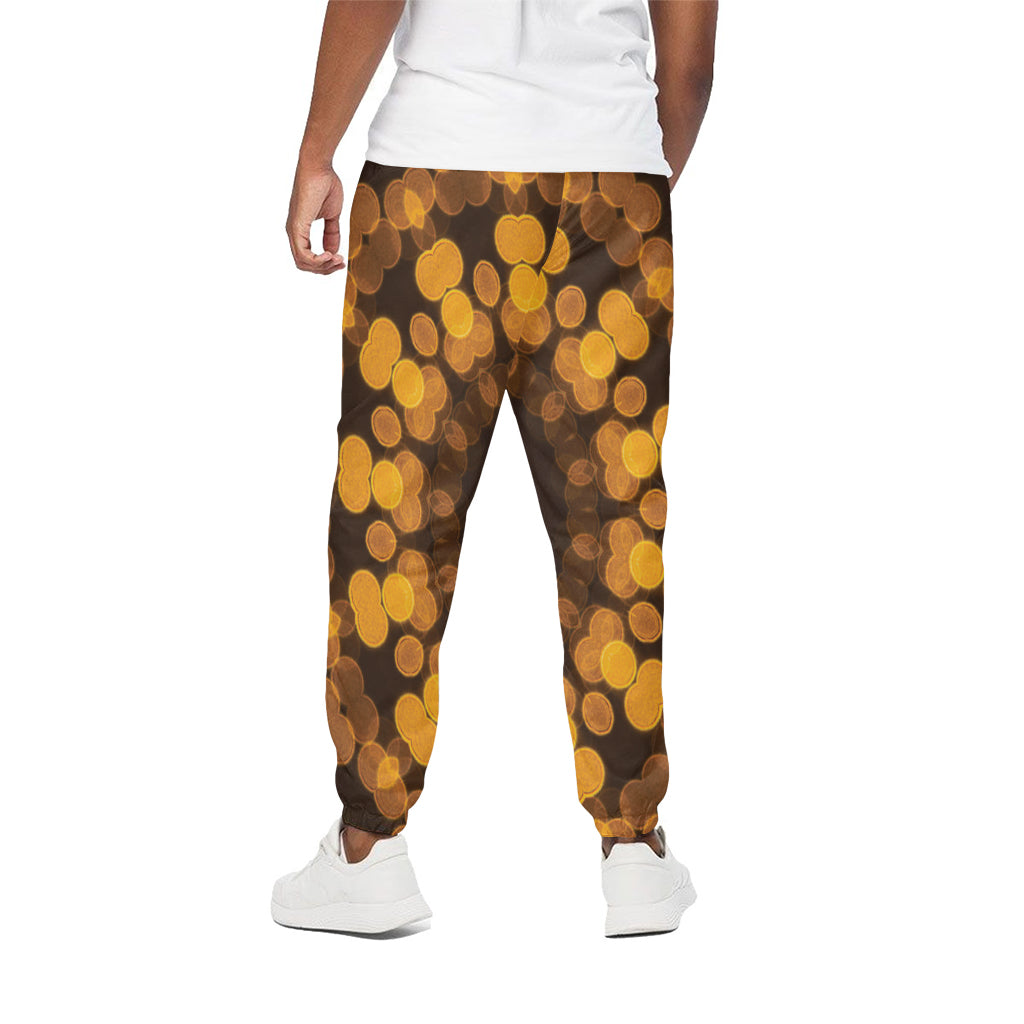Yellow Spot Kaleidoscope Print Cotton Pants