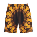 Yellow Spot Kaleidoscope Print Cotton Shorts