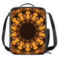 Yellow Spot Kaleidoscope Print Crossbody Lunch Bag