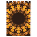 Yellow Spot Kaleidoscope Print Curtain