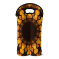 Yellow Spot Kaleidoscope Print Double Neoprene Wine Tote