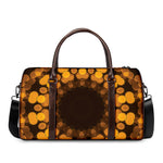 Yellow Spot Kaleidoscope Print Duffle Bag