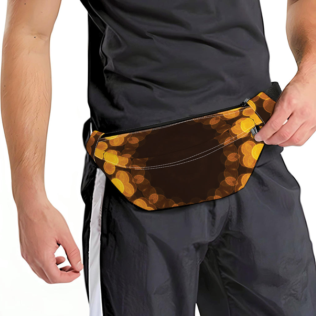 Yellow Spot Kaleidoscope Print Fanny Pack