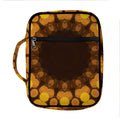 Yellow Spot Kaleidoscope Print Front Pocket Bible Bag