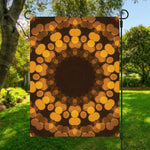 Yellow Spot Kaleidoscope Print Garden Flag