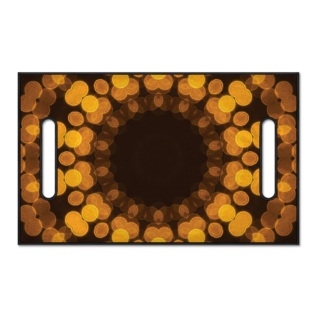 Yellow Spot Kaleidoscope Print Golf Cart Seat Cover