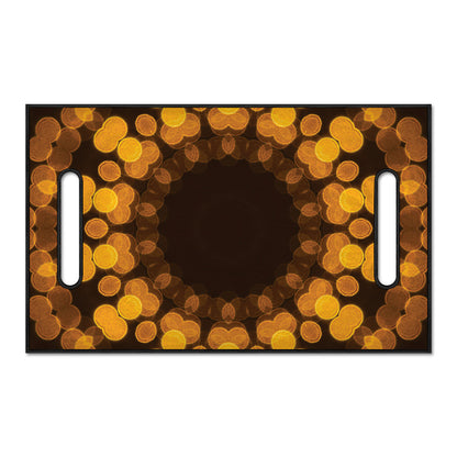 Yellow Spot Kaleidoscope Print Golf Cart Seat Cover