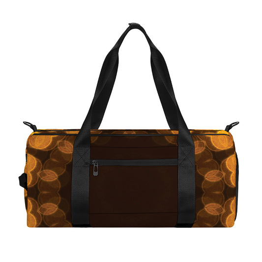 Yellow Spot Kaleidoscope Print Gym Bag