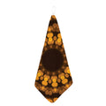 Yellow Spot Kaleidoscope Print Hand Towel