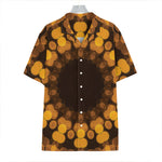 Yellow Spot Kaleidoscope Print Hawaiian Shirt