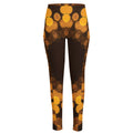 Yellow Spot Kaleidoscope Print High-Waisted Pocket Leggings