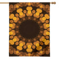 Yellow Spot Kaleidoscope Print House Flag