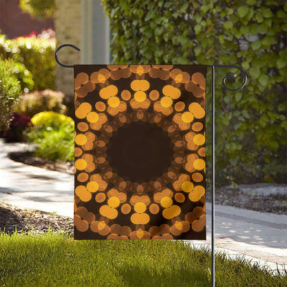 Yellow Spot Kaleidoscope Print House Flag