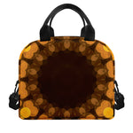Yellow Spot Kaleidoscope Print Insulated Lunch Bag