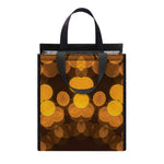 Yellow Spot Kaleidoscope Print Insulated Lunch Tote