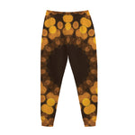 Yellow Spot Kaleidoscope Print Jogger Pants