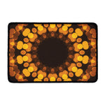 Yellow Spot Kaleidoscope Print Kitchen Mat