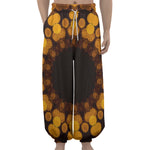 Yellow Spot Kaleidoscope Print Lantern Pants