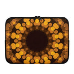 Yellow Spot Kaleidoscope Print Laptop Sleeve