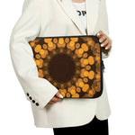 Yellow Spot Kaleidoscope Print Laptop Sleeve