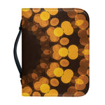 Yellow Spot Kaleidoscope Print Leather Bible Cover