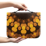 Yellow Spot Kaleidoscope Print Leather Bible Cover