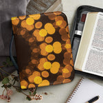 Yellow Spot Kaleidoscope Print Leather Bible Cover