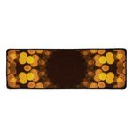 Yellow Spot Kaleidoscope Print Long Kitchen Mat