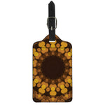 Yellow Spot Kaleidoscope Print Luggage Tag
