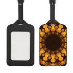 Yellow Spot Kaleidoscope Print Luggage Tag