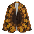 Yellow Spot Kaleidoscope Print Men's Blazer