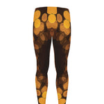 Yellow Spot Kaleidoscope Print Men's leggings