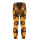Yellow Spot Kaleidoscope Print Men's leggings