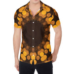 Yellow Spot Kaleidoscope Print Men's Shirt
