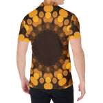 Yellow Spot Kaleidoscope Print Men's Shirt