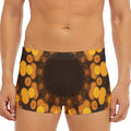 Yellow Spot Kaleidoscope Print Men's Short Boxer Briefs