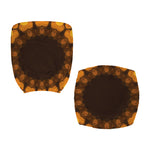 Yellow Spot Kaleidoscope Print Office Chair Cover