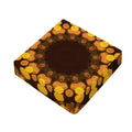 Yellow Spot Kaleidoscope Print Outdoor Seat Cushion Cover