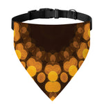 Yellow Spot Kaleidoscope Print Over The Collar Dog Bandana