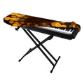 Yellow Spot Kaleidoscope Print Piano Keyboard Cover