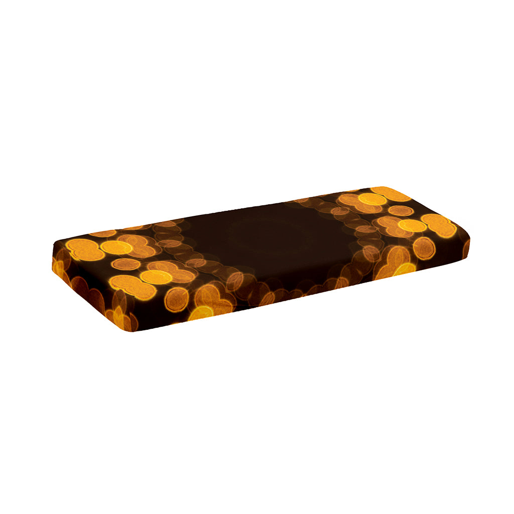Yellow Spot Kaleidoscope Print Piano Keyboard Cover