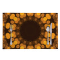 Yellow Spot Kaleidoscope Print Placemat