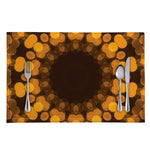 Yellow Spot Kaleidoscope Print Placemat