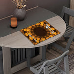 Yellow Spot Kaleidoscope Print Placemat