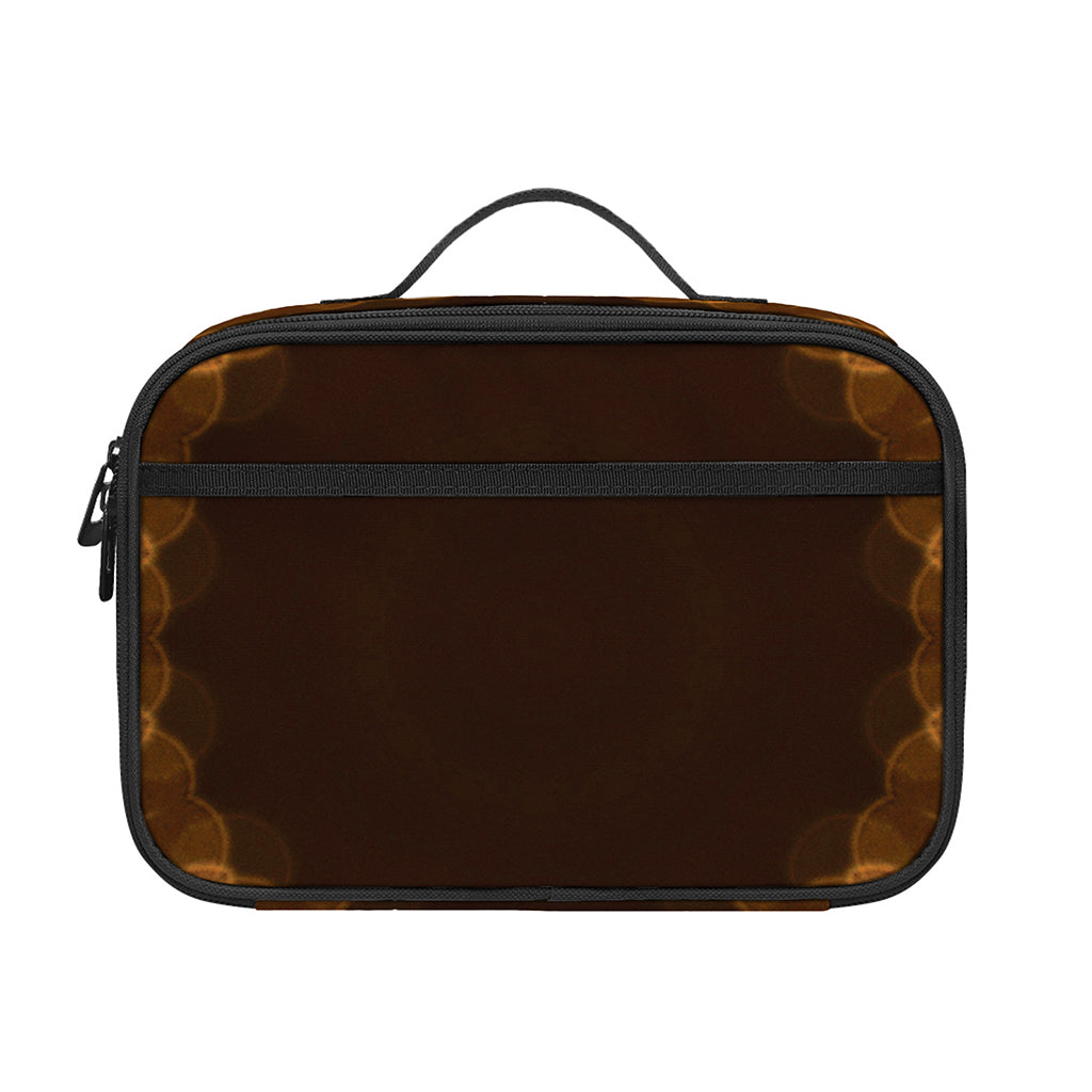 Yellow Spot Kaleidoscope Print Portable Lunch Bag