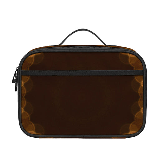 Yellow Spot Kaleidoscope Print Portable Lunch Bag