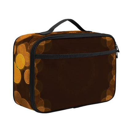 Yellow Spot Kaleidoscope Print Portable Lunch Bag