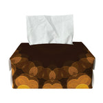 Yellow Spot Kaleidoscope Print Rectangle Tissue Box Cover