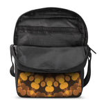 Yellow Spot Kaleidoscope Print Rectangular Crossbody Bag