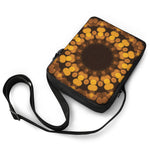 Yellow Spot Kaleidoscope Print Rectangular Crossbody Bag